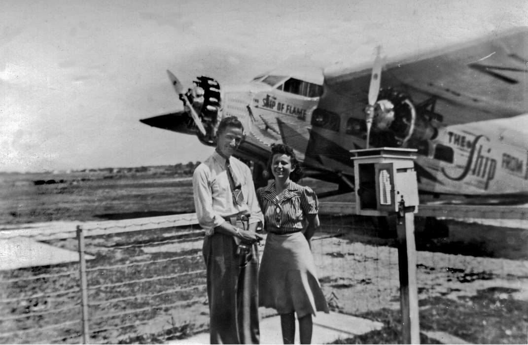 history of Iowa, Iowa History, Ottumwa, IA, Iowa, Lemberger, LeAnn, Motorized Vehicles, airplane