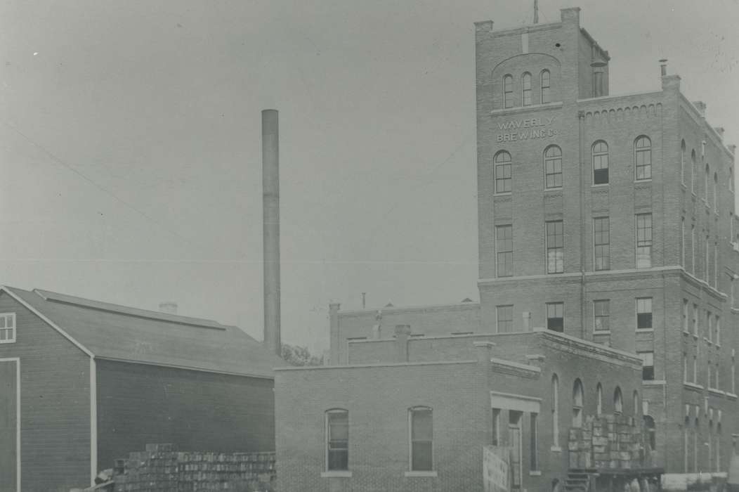 Cities and Towns, smokestack, Meyer, Sarah, Iowa History, Waverly, IA, history of Iowa, Iowa, brick building, Businesses and Factories