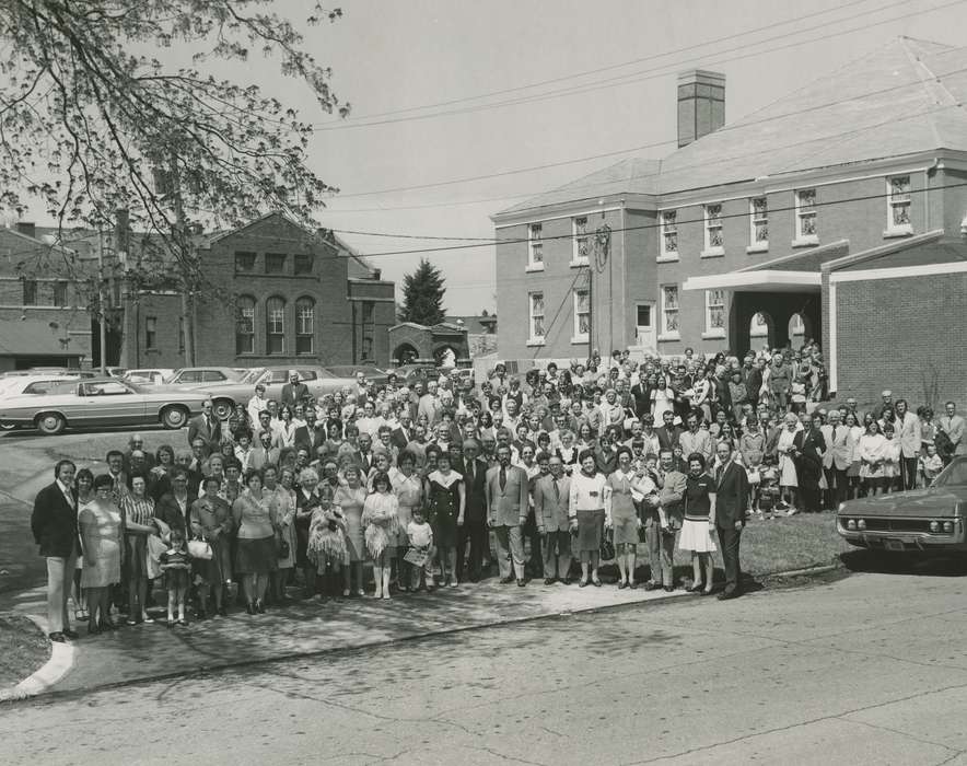 Religious Structures, history of Iowa, church, crowd, Iowa, Cities and Towns, Marshalltown, IA, Iowa History, Phillips, Renee, Portraits - Group