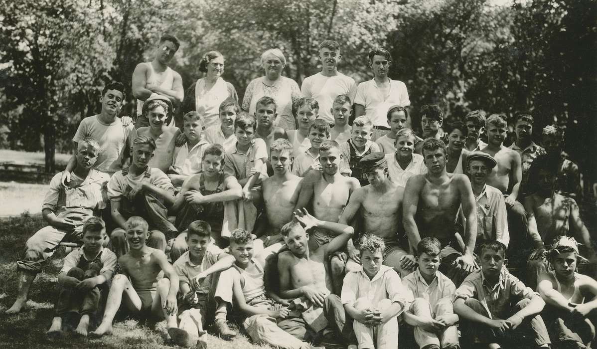 Portraits - Group, history of Iowa, Iowa History, boy scout, Webster City, IA, Iowa, McMurray, Doug, Children
