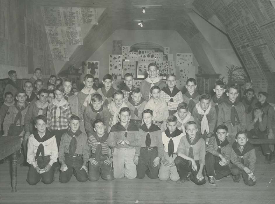 history of Iowa, McMurray, Doug, Iowa, Portraits - Group, boy scouts, insect collections, Children, Webster City, IA, Iowa History, Leisure