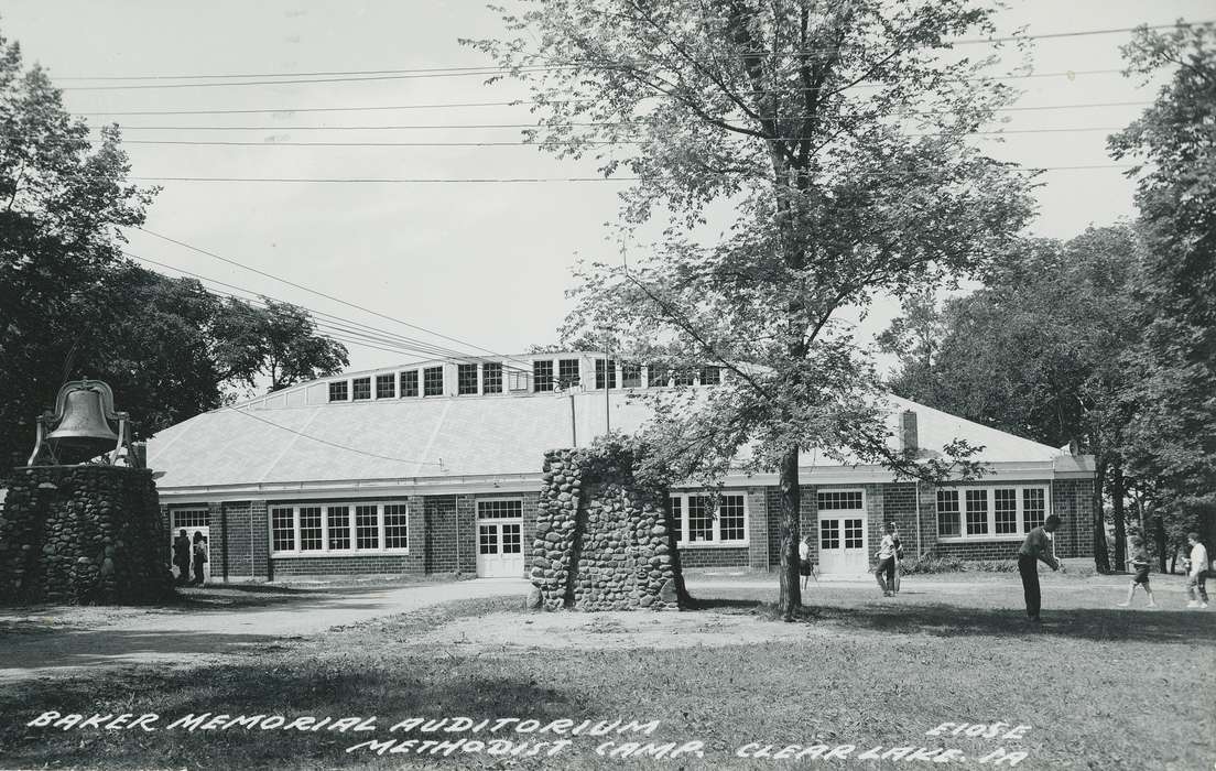 history of Iowa, Religious Structures, Iowa History, Entertainment, auditorium, Shaulis, Gary, postcard, Iowa, people, Leisure