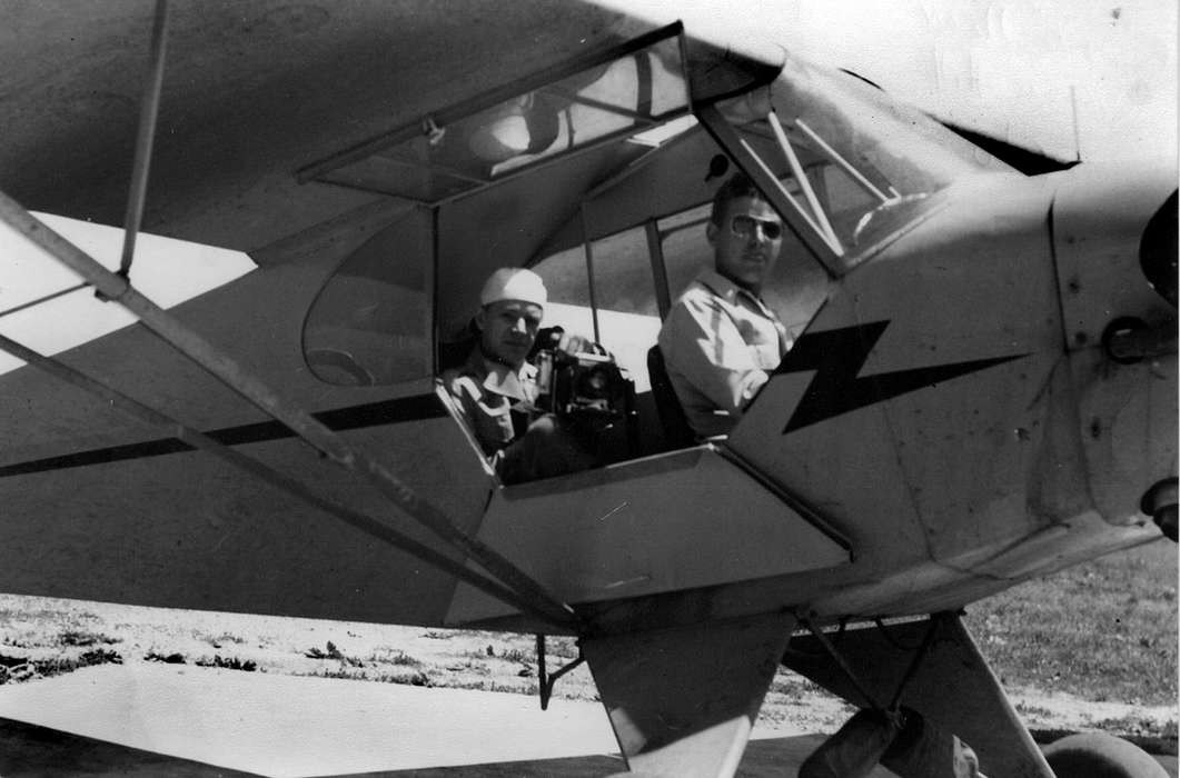 Portraits - Group, history of Iowa, Iowa History, Ottumwa, IA, Motorized Vehicles, airplane, Iowa, Lemberger, LeAnn