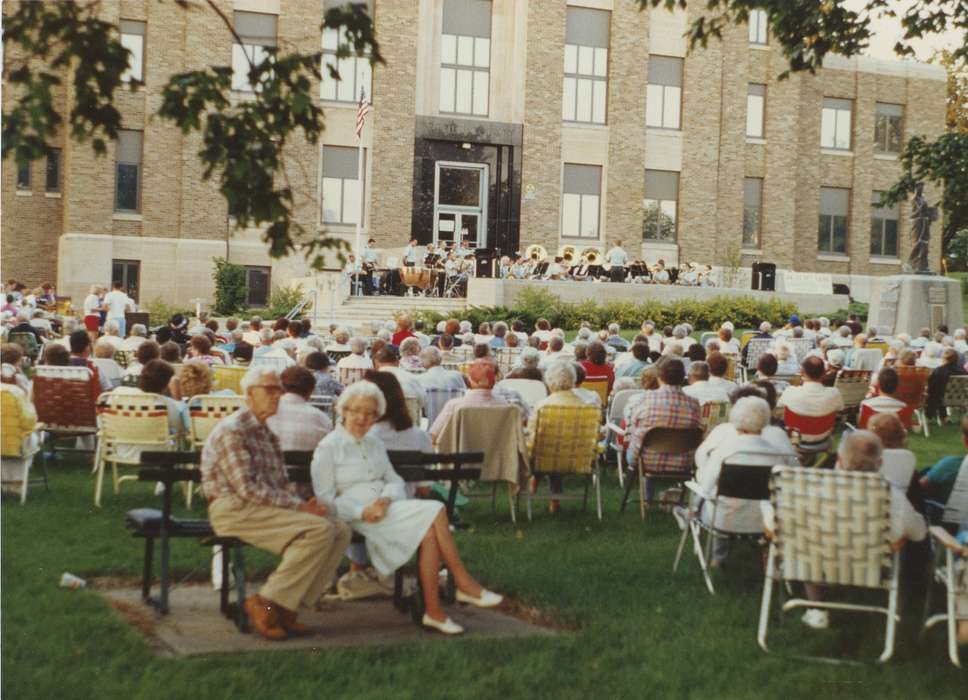 correct date needed, unknown context, band, Waverly Public Library, elderly, Iowa, history of Iowa, Iowa History, Leisure