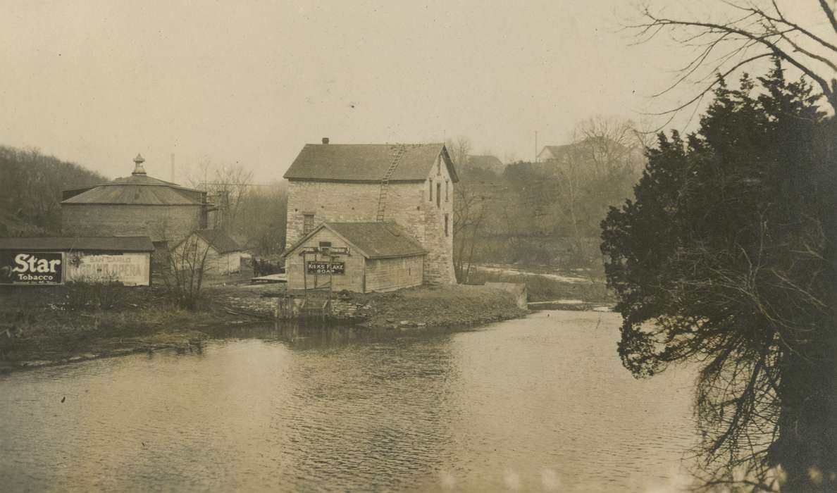 history of Iowa, mill, Mortenson, Jill, Iowa History, Businesses and Factories, Eagle City, IA, river, Iowa