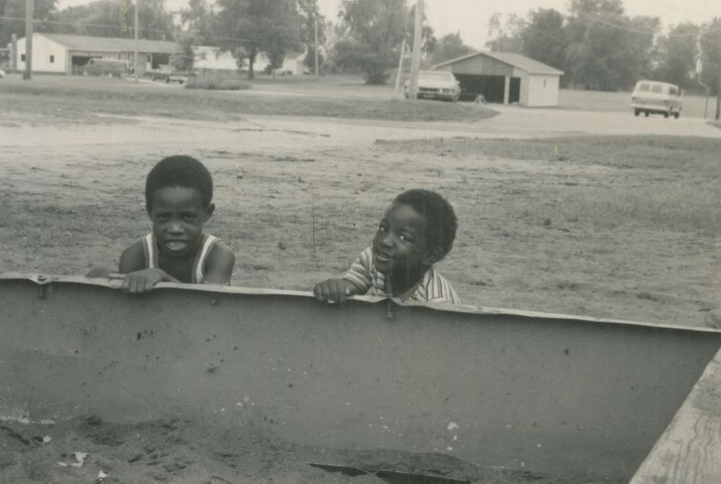 Portraits - Group, Iowa, Waterloo, IA, Leisure, Children, african american, People of Color, Henderson, Jesse, history of Iowa, friends, Iowa History