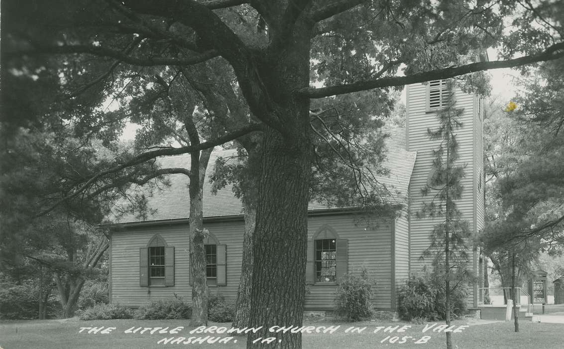 history of Iowa, Religious Structures, Iowa History, Nashua, IA, little brown church, Iowa, Palczewski, Catherine, church