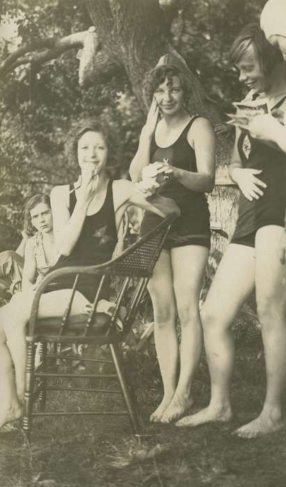 swimsuit, history of Iowa, picnic, McMurray, Doug, Iowa, Children, Webster City, IA, Iowa History, Leisure, bathing suit