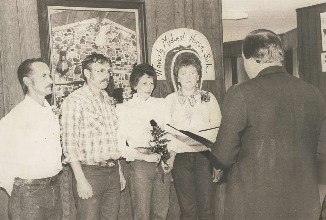 clothing, Waverly Public Library, history of Iowa, Iowa History, plaid shirt, outfit, Waverly, IA, glasses, Iowa, belt, people, flower, Leisure, ring
