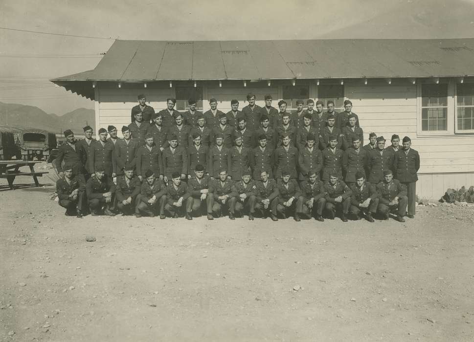 Portraits - Group, Military and Veterans, Iowa History, Fink-Bowman, Janna, Iowa, history of Iowa, Japan