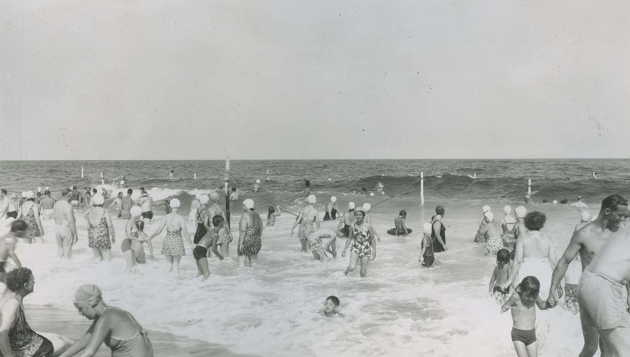 Travel, history of Iowa, Iowa History, swimming cap, Ocean Grove, NJ, shore, ocean, bathing suit, swimming suit, beach, Iowa, Outdoor Recreation, McMurray, Doug, swimsuit, Children