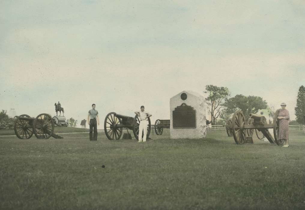 Portraits - Group, national park, Travel, Iowa, Gettysburg, PA, canon, colorized, Military and Veterans, civil war, McMurray, Doug, memorial, history of Iowa, Iowa History