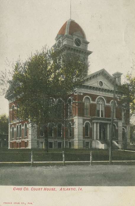 Atlantic, IA, Dean, Shirley, Iowa, Cities and Towns, history of Iowa, courthouse, Iowa History