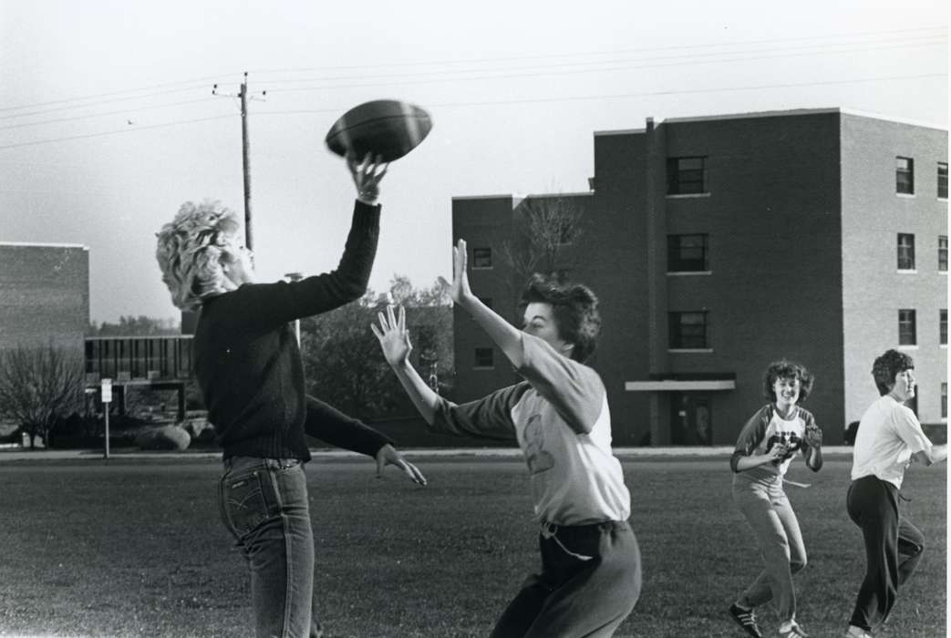 dormitory, football, Iowa, Schools and Education, Iowa History, university of northern iowa, uni, Outdoor Recreation, UNI Special Collections & University Archives, Cedar Falls, IA, history of Iowa