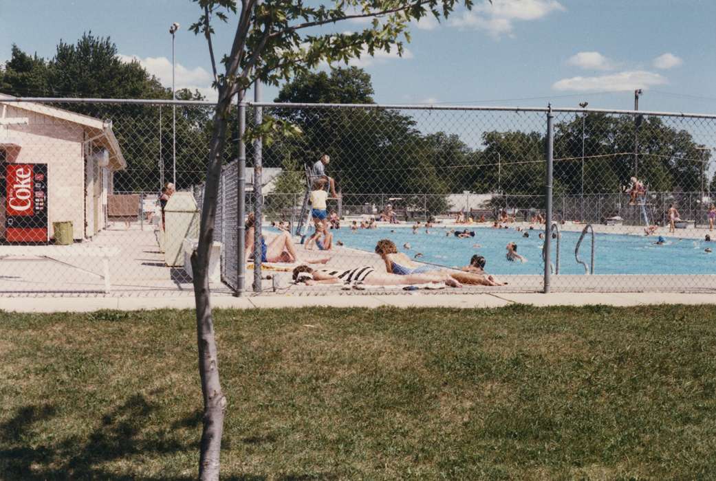 swimmers, Iowa History, Iowa, Waverly Public Library, swimming pool, pool, summer, Waverly, IA, Outdoor Recreation, sunbathing, history of Iowa