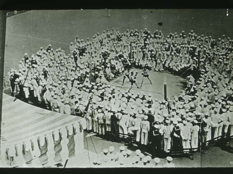 Military and Veterans, history of Iowa, Iowa History, Fabos, Bettina, Iowa, navy, Sports, boxing, Davenport, IA