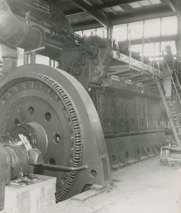 worker, Waverly Public Library, Plainfield, IA, Iowa History, history of Iowa, Iowa, machinery