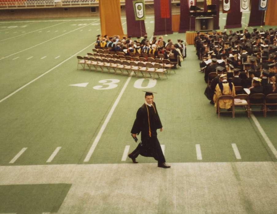 graduation, Iowa History, Iowa, Schools and Education, university of northern iowa, Tjepkes, Judi and Kim, uni dome, Cedar Falls, IA, history of Iowa