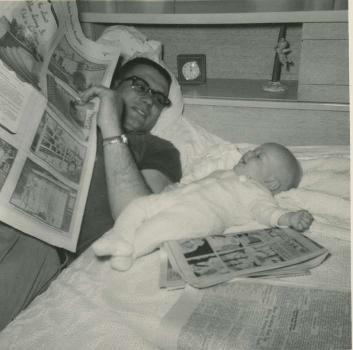 history of Iowa, Iowa History, newspaper, Pauk, Theresa, bed, Iowa, Cedar Rapids, IA, Children, Homes, father, baby