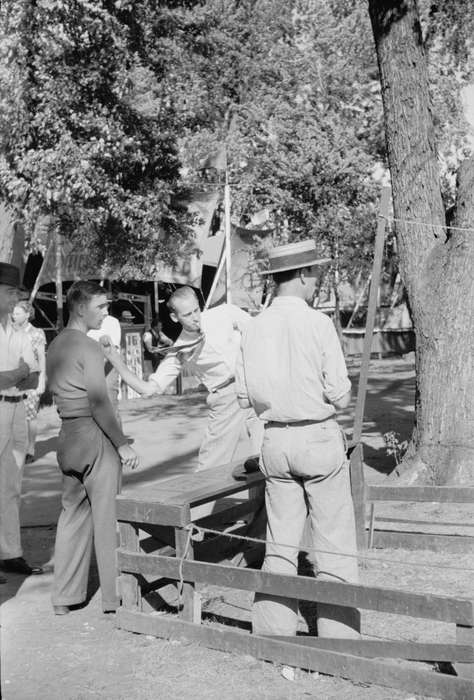 men, history of Iowa, Iowa History, competition, Library of Congress, 4-h, Iowa, throwing