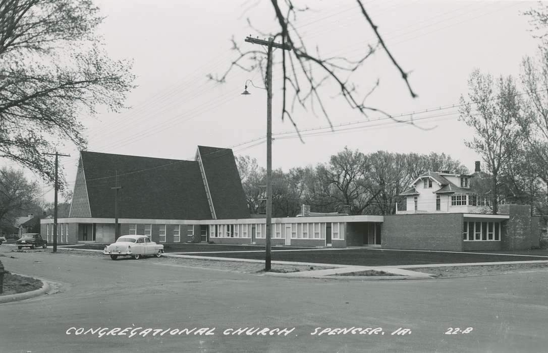Spencer, IA, history of Iowa, Religious Structures, Iowa History, car, Iowa, Cities and Towns, Palczewski, Catherine, church