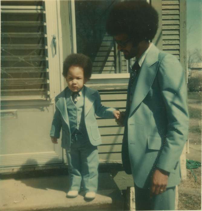 african american, People of Color, history of Iowa, Iowa History, Families, Henderson, Jesse, Iowa, Children, Waterloo, IA, suit, father, afro