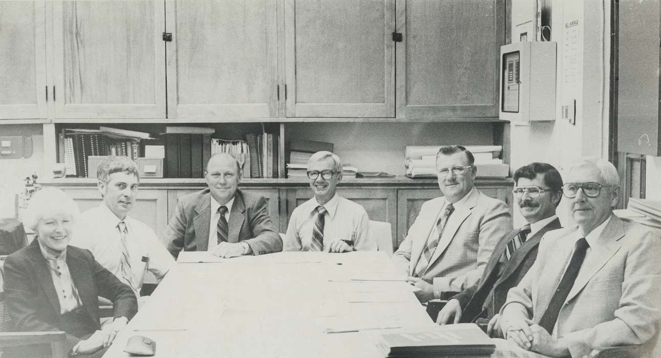 Portraits - Group, school board, Iowa History, history of Iowa, Civic Engagement, Iowa, Schools and Education, Bremer County, IA, school, Waverly Public Library