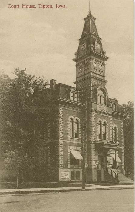Dean, Shirley, history of Iowa, Iowa, Iowa History, Cities and Towns, courthouse, Tipton, IA