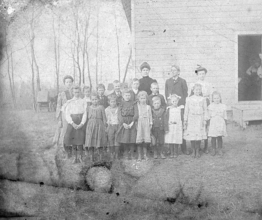 Portraits - Group, Iowa, Schools and Education, Children, student, Cedar Falls, IA, teacher, Fabos, Bettina, history of Iowa, Iowa History