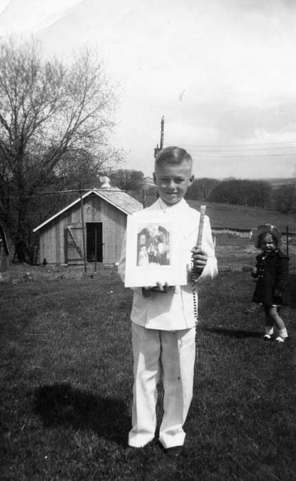 first communion, Shaw, Marilyn, Iowa, Religion, Children, Portraits - Individual, Cascade, IA, history of Iowa, Iowa History