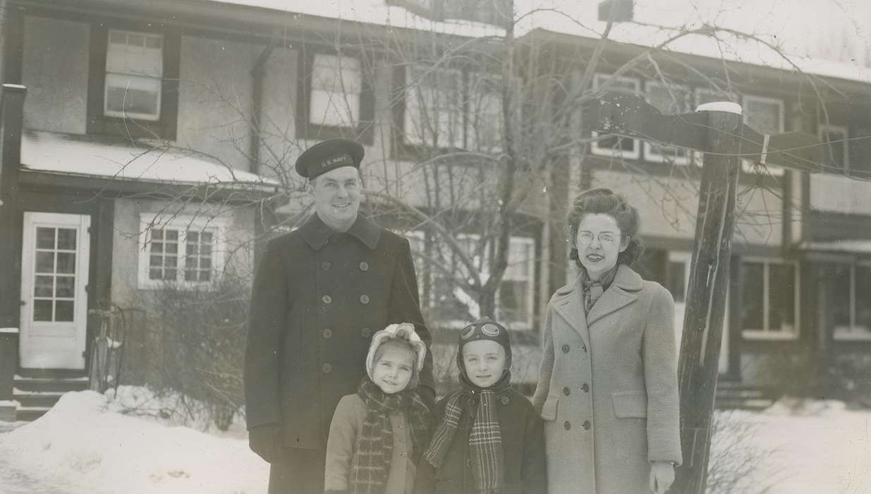 Portraits - Group, Children, Iowa History, Iowa, Families, McMurray, Doug, Webster City, IA, snow, history of Iowa, Winter