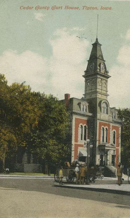 Iowa, Cities and Towns, courthouse, history of Iowa, Tipton, IA, Iowa History, Dean, Shirley