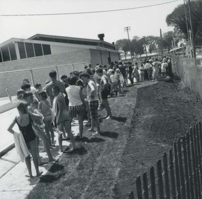 history of Iowa, Waverly Public Library, outside, Iowa, Leisure, Iowa History, children, swimsuit