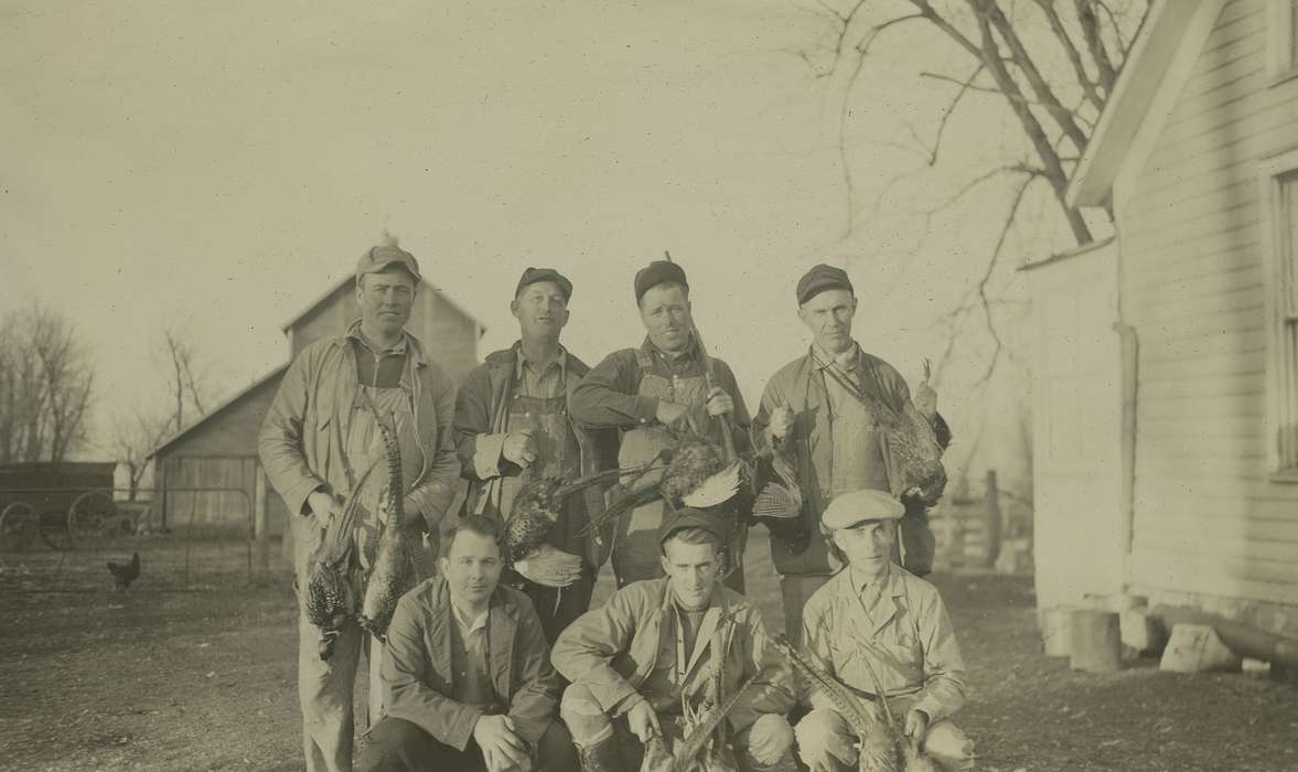 hunting, Iowa History, McMurray, Doug, Iowa, Webster City, IA, Farms, history of Iowa, Portraits - Group, Animals, Outdoor Recreation, gun, pheasant
