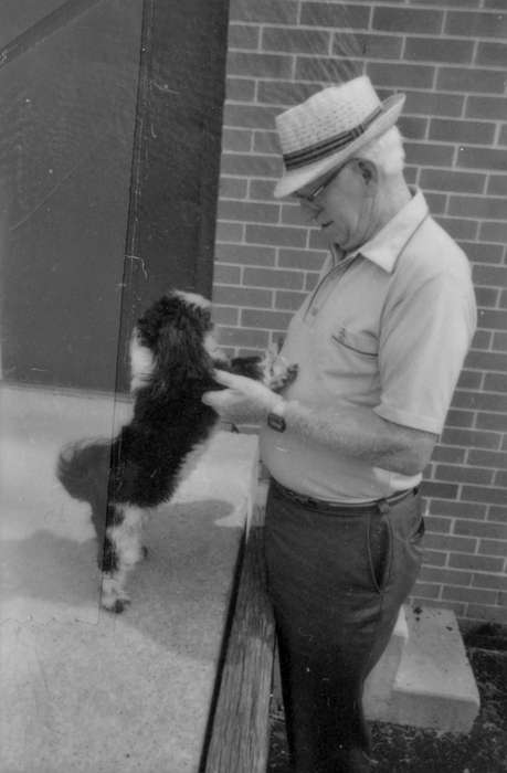 Animals, Iowa History, fedora, Schools and Education, Iowa, university of northern iowa, uni, dog, UNI Special Collections & University Archives, Cedar Falls, IA, history of Iowa