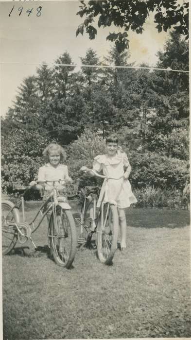 Iowa, Frederika, IA, Meyer, Norma, bike, Leisure, Children, bicycle, history of Iowa, Iowa History