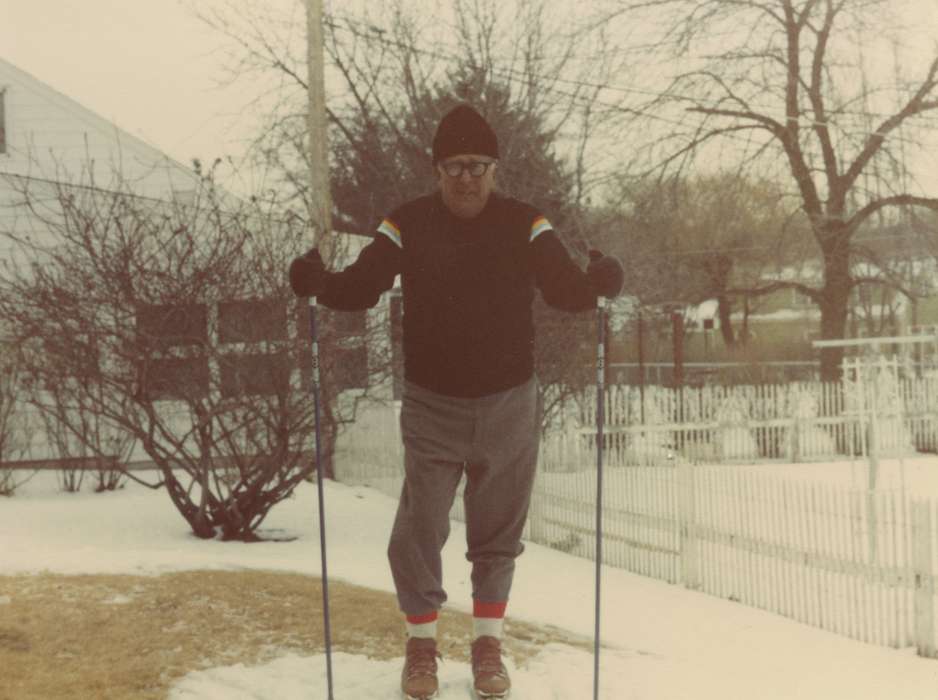 history of Iowa, Iowa History, Winter, snow shoes, Iowa, Cedar Rapids, IA, Outdoor Recreation, snow, Freeman, Marie, Portraits - Individual