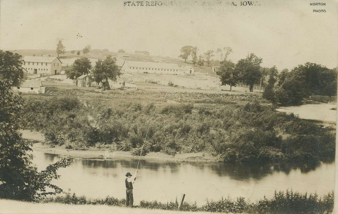 Iowa History, anamosa state penitentiary, Anamosa, IA, history of Iowa, Iowa, Lakes, Rivers, and Streams, fishing, Prisons and Criminal Justice, Hatcher, Cecilia, river, fishing rod, Outdoor Recreation