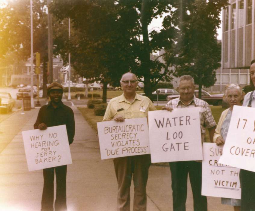 Portraits - Group, african american, People of Color, history of Iowa, Iowa History, Darland, Robin, Civic Engagement, protest, social justice, Iowa, Waterloo, IA
