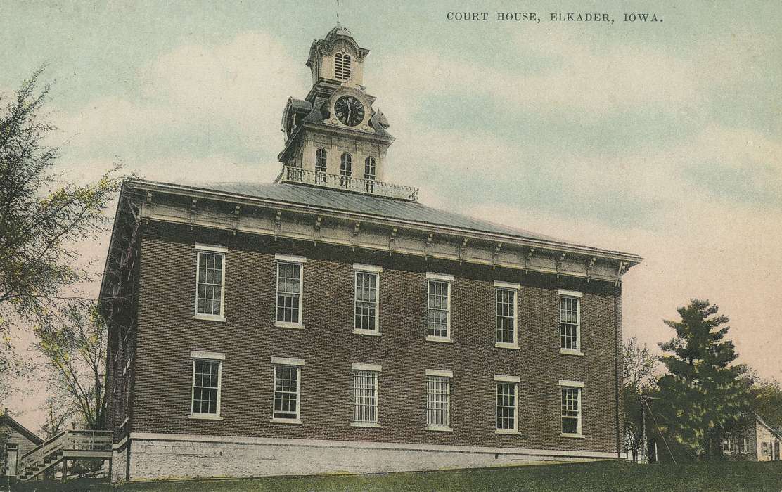Dean, Shirley, history of Iowa, Iowa, Cities and Towns, Elkader, IA, Iowa History, courthouse