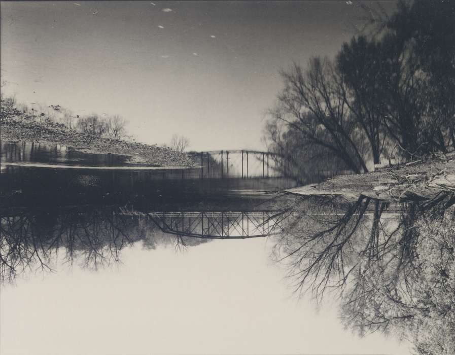 nature, landscape, bridge, Iowa History, history of Iowa, Lakes, Rivers, and Streams, Waverly, IA, river, Iowa, Landscapes, Waverly Public Library