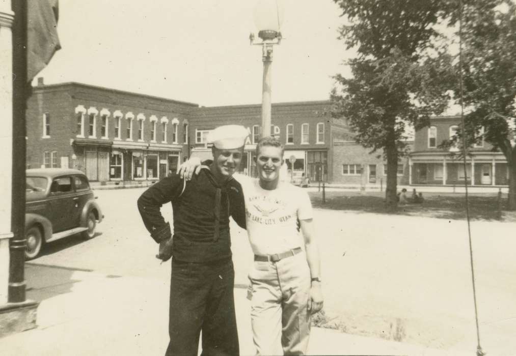Portraits - Group, Military and Veterans, history of Iowa, uniform, IA, Iowa History, Stater, Connie, Iowa, navy