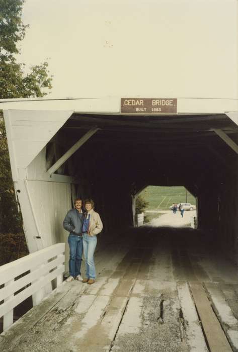 Madison County, IA, Portraits - Group, bridge, Iowa History, Iowa, covered bridge, attraction, Hulsey, Anne, Travel, history of Iowa