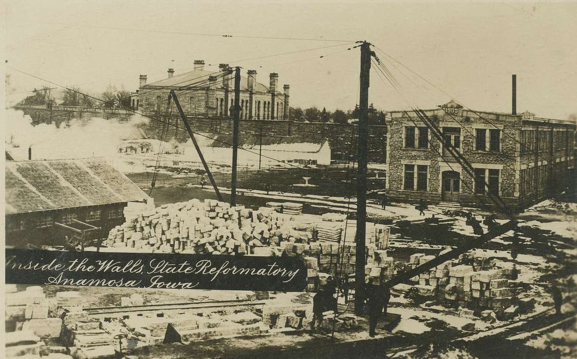 anamosa state penitentiary, Anamosa, IA, history of Iowa, Iowa, Businesses and Factories, Prisons and Criminal Justice, Hatcher, Cecilia, rock, Iowa History