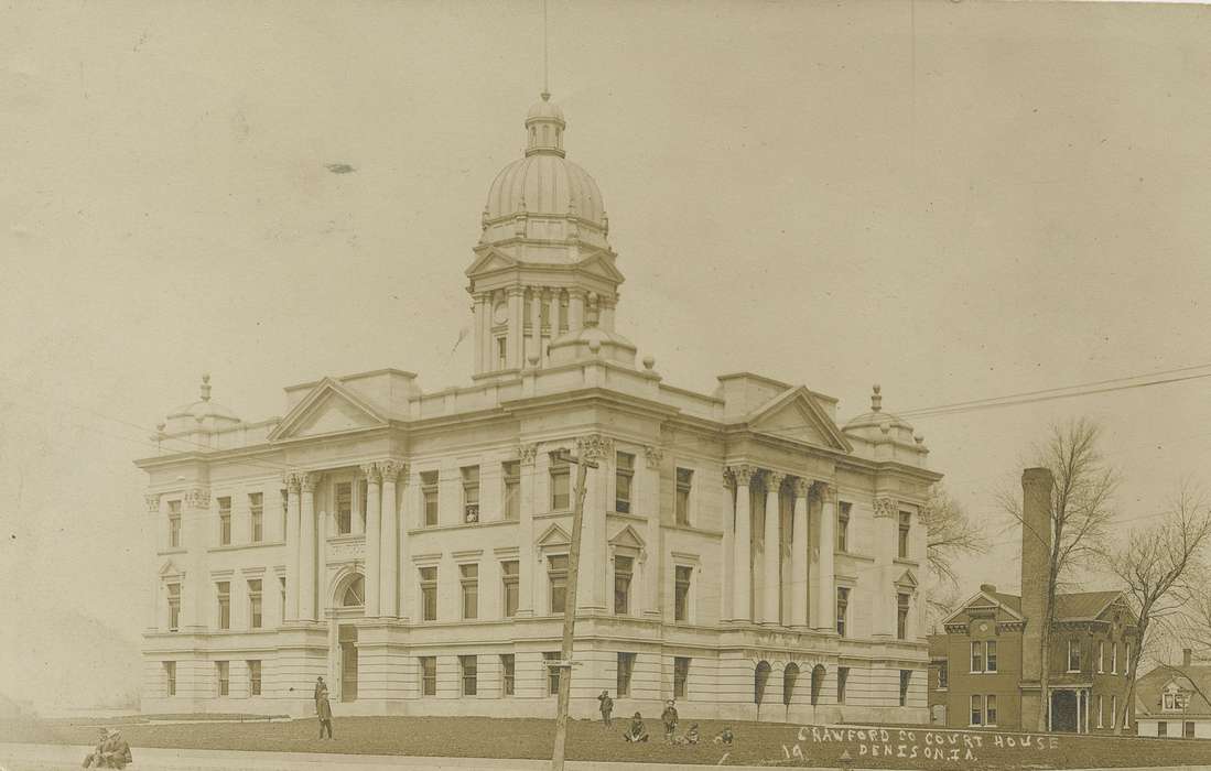 courthouse, Iowa, Cities and Towns, Iowa History, Denison, IA, Dean, Shirley, history of Iowa