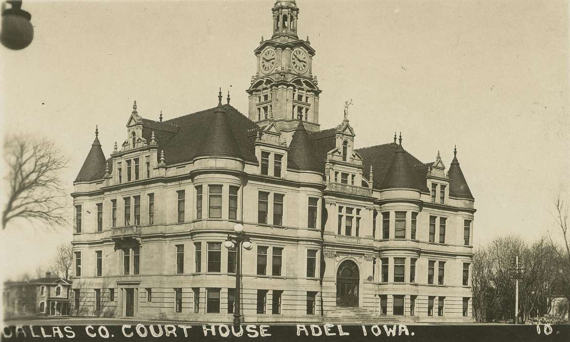Main Streets & Town Squares, history of Iowa, Iowa History, courthouse, Dean, Shirley, Iowa, Cities and Towns, Adel, IA
