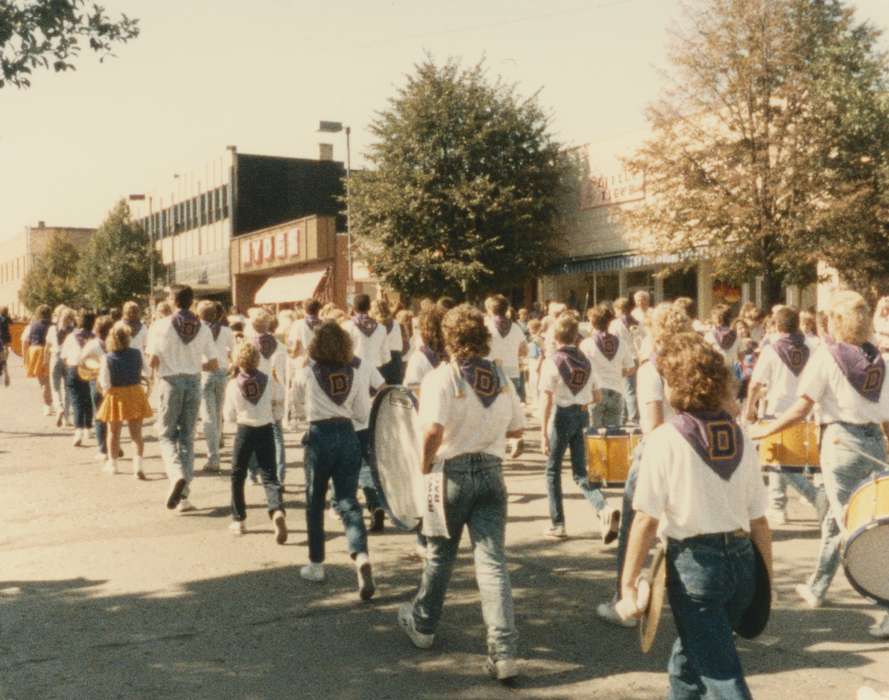 Denison, IA, Iowa, parade, Fairs and Festivals, Schools and Education, Gehlsen, Katie, Cities and Towns, marching band, history of Iowa, Main Streets & Town Squares, Iowa History