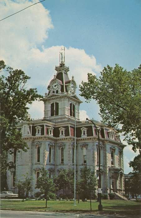 Cities and Towns, Iowa History, Iowa, courthouse, Main Streets & Town Squares, Dean, Shirley, Bloomfield, IA, history of Iowa