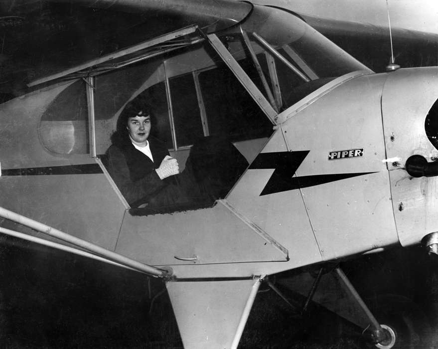 history of Iowa, Iowa History, Ottumwa, IA, Iowa, Lemberger, LeAnn, airplane, Portraits - Individual