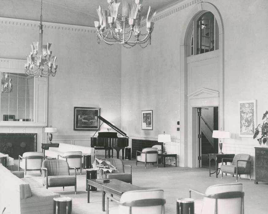 Cedar Falls, IA, history of Iowa, Iowa History, uni, commons, iowa state teachers college, UNI Special Collections & University Archives, Iowa, piano, Schools and Education, university of northern iowa